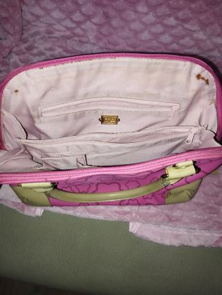 Bolso David Jones Rosa y Beige