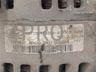 ALTERNADOR FORD FOCUS BERLINA (CAP)(08.2004->) 1.6 AMBIENTE (D) [1,6 LTR. - 74 KW 16V CAT]