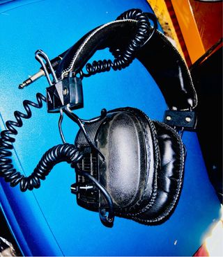 Auriculares Vintage Grandes Negros