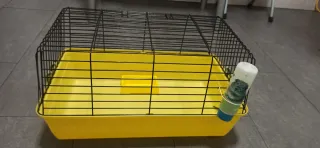 Jaula para conejos/cobayas con accesorios