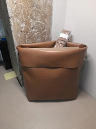 Bolso bandolera Parfois Camel 28 cms de alto