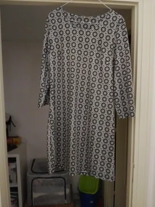 Vestito vintage fantasia manica 3/4