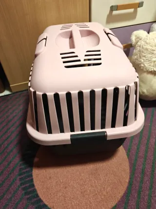Transportín perro/gato rosa