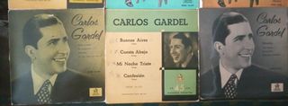 Vinilos Carlos Gardel libros varios