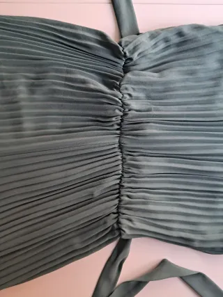 Mono pantalón fiesta verde azulado.