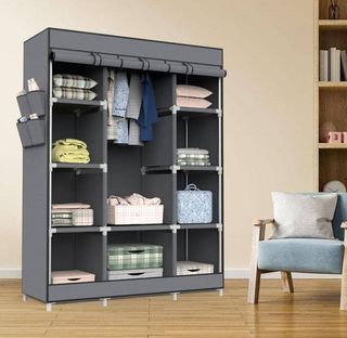 ARMARIO ROPERO Triple Grande 7House Gris