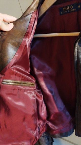 Chaqueta Polo Ralph Lauren Piel Marrón Talla 6