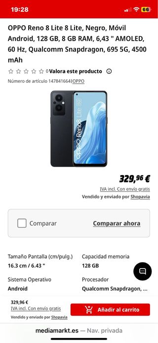 Oppo Reno 8 Lite 5G