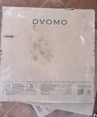 Azulejo Hidráulico Blanco y Óxido Sabannah