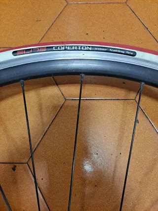 Rodillo Tacx y Rueda Trasera