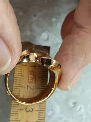 Anillo Dedo Índice Dorado