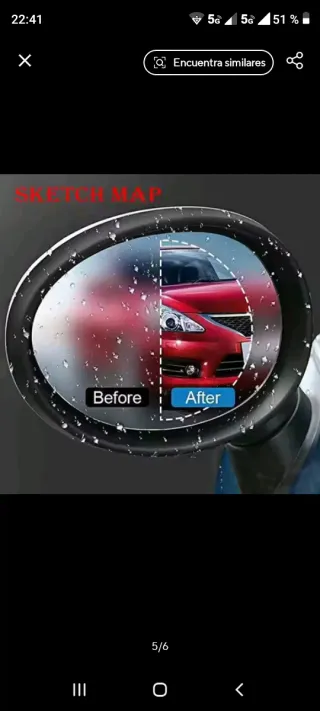 Lamina proyectará para retrovisores en lluvia