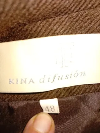 Americana larga cuadros mujer