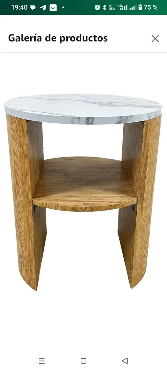 Mesa de centro dos colores