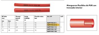 Manguera flexible PUR trenzado Wurth
