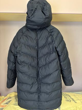 Chaquetón larga acolchada Nike azul