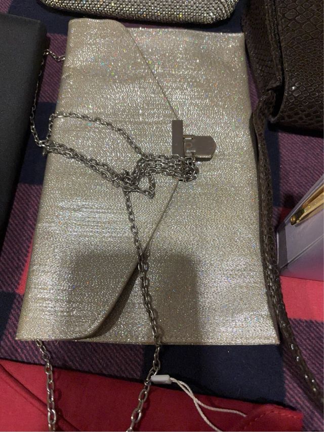9 bolsos de mano y de fiesta, con cadena para como