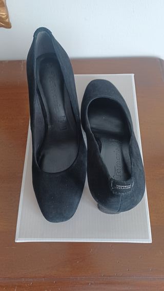 Tamaris Scarpe Décolleté Scamosciate Nere