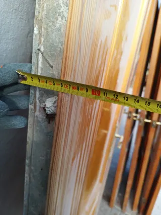 Puerta de madera interior marrón 62'5