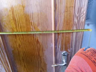 Puerta de madera interior marrón 62'5