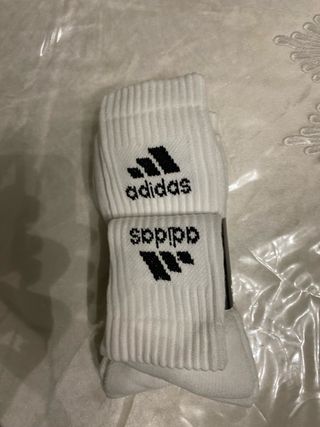 Calcetines Adidas Blancos Talla 39-42 (3 Pares)