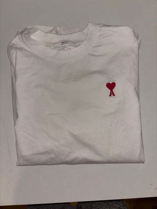 Camiseta Ami Paris blanca manga larga