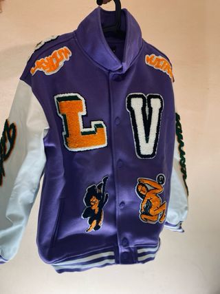 Sudadera Louis Vuitton Morada y Blanca