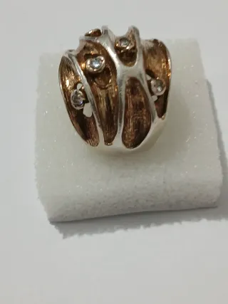 Anel Prata 925 Portuguesa ,Zirconias