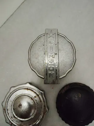 Lote 3 tapones depósito motos antiguas