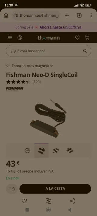 Pastilla Fishman Neo-D Single Coil