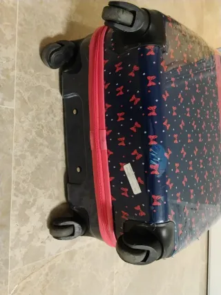 Maleta Mediana Minnie Mouse Azul y Rosa