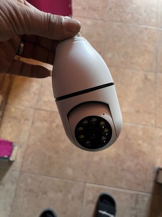 Cámara de vigilancia tipo bombilla,360