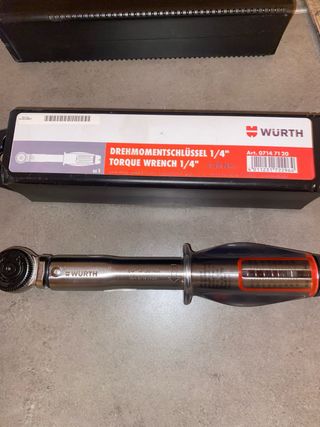 Llave dinamométrica Würth 1/4 4-20 Nm