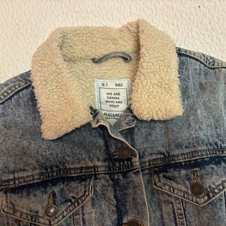 Chaqueta vaquera borreguito azul