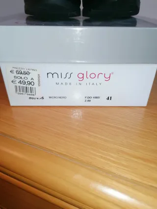 Scarpe Miss Glory Nere Made in Italy