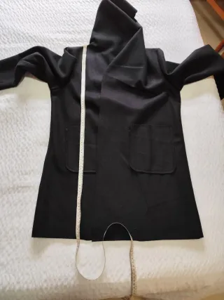 Cárdigan abierto mujer negro talla única