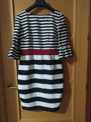 Vestido rayas blanco y negro