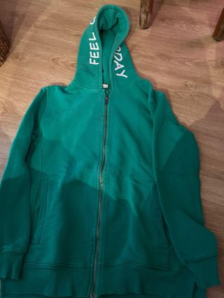 Sudadera Zara niño cremallera capucha