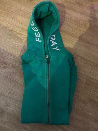 Sudadera Zara niño cremallera capucha