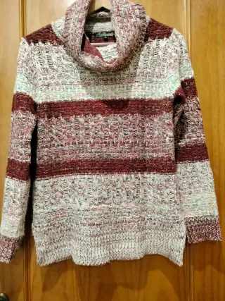 Jersey Koroshi cuello alto multicolor