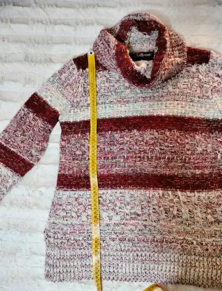 Jersey Koroshi cuello alto multicolor