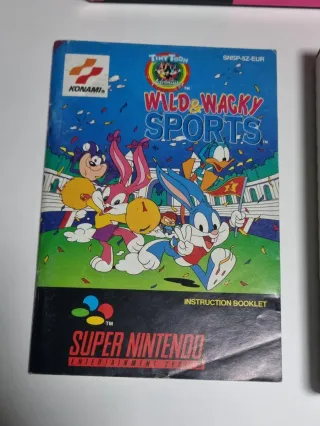 🇪🇺🇪🇸 Tiny Toon Wild Wacky SNES SUPER NINTENDO