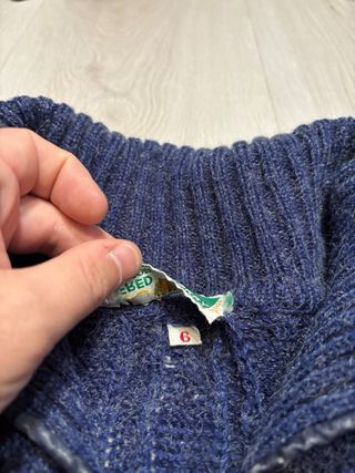 Jersey half zip Fred Perry Vintage Azul Años 80