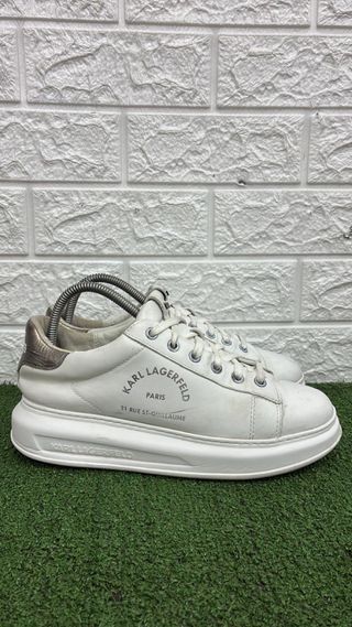 Scarpe Karl Lagerfeld bianche e argento