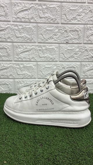 Scarpe Karl Lagerfeld bianche e argento