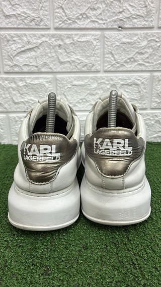 Scarpe Karl Lagerfeld bianche e argento