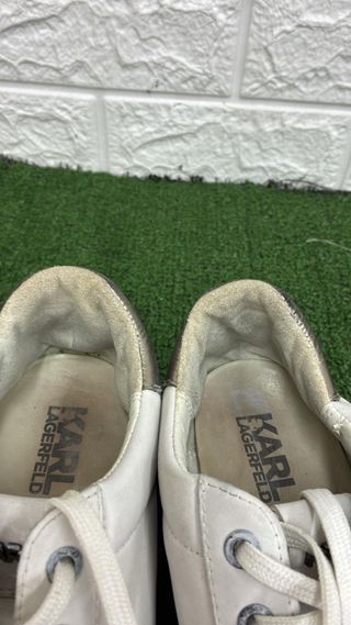 Scarpe Karl Lagerfeld bianche e argento