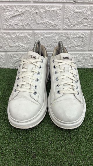 Scarpe Karl Lagerfeld bianche e argento