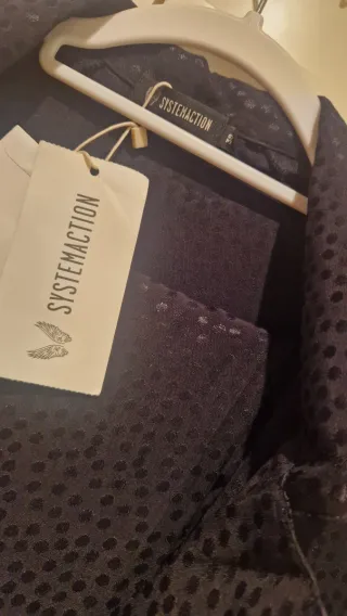 Traje negro fiesta chaqueta y pantalón