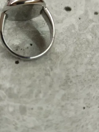 Anillo Viceroy Plata y Piedra Negra Ovalada